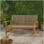 Causeuse Hampton Wood + Wicker