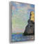 «The Rocky Cliff Of Étretat», reproduction d'art encadrée sur toile par Claude Monet-94383092