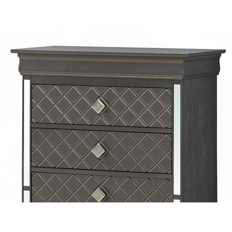 Commode à tiroirs, commode, Noir