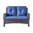 Schutt 22" W Olefin Outdoor Seat/Back Cushion with Removable Zippered Covers -88582758-101539916