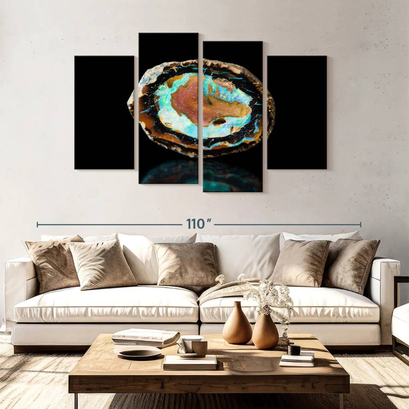 Alvord Fire Opal Gemstone, 54" H x 84" W