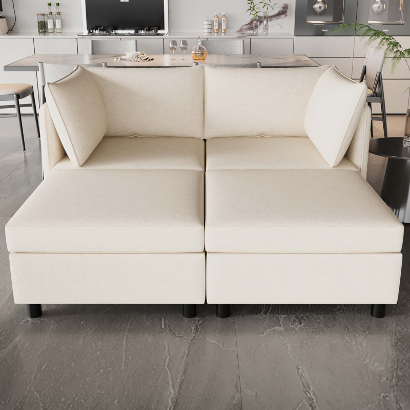 Canapé modulaire Latenya, Beige