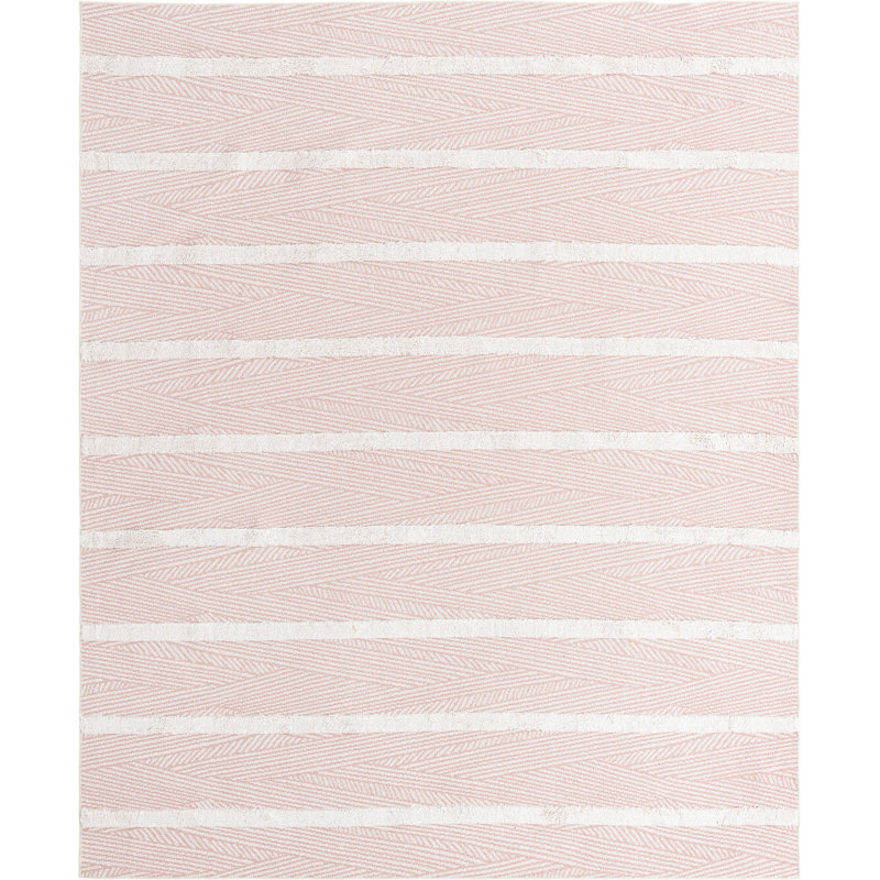 Jordalier Cotton Striped Indoor Rug, Rectangle 8'3" x 10'