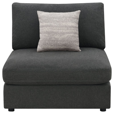 Ellyna Upholstered Armless Chair Beige