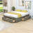 Wooden Platform Bed with 6 Drawers-212478043-212478045