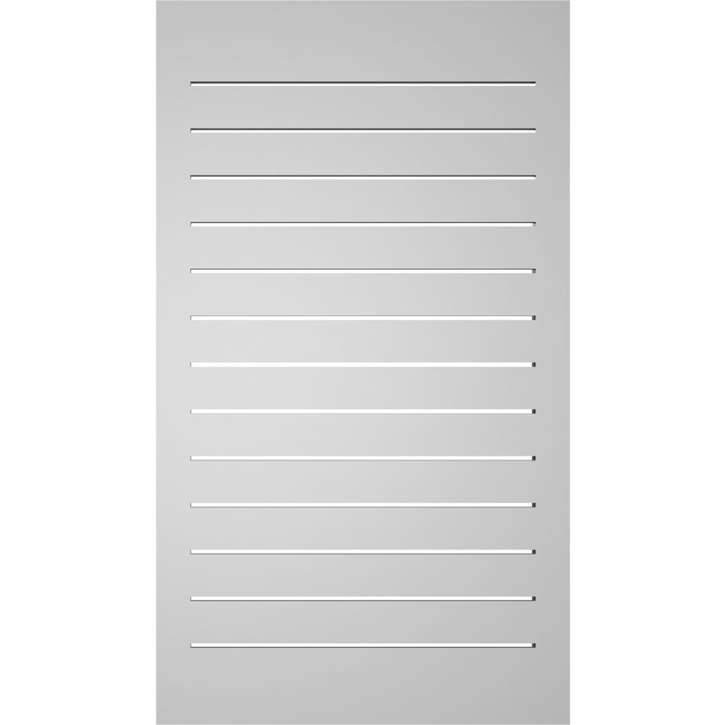 Évent à pignon fonctionnel en uréthane rectangulaire à fixation en surface, brun clair apprêté, H 42 po x l 24 po x P 2 po