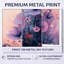 «Wildflower Dreams in Violet surrealism I», ensemble de 2 reproductions d'art mural en métal-130436058