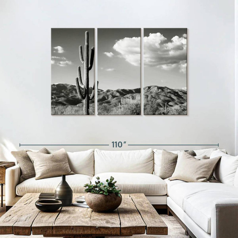 Harnek Saguaro Cactus Sunrise, H 48 po x l 74 po
