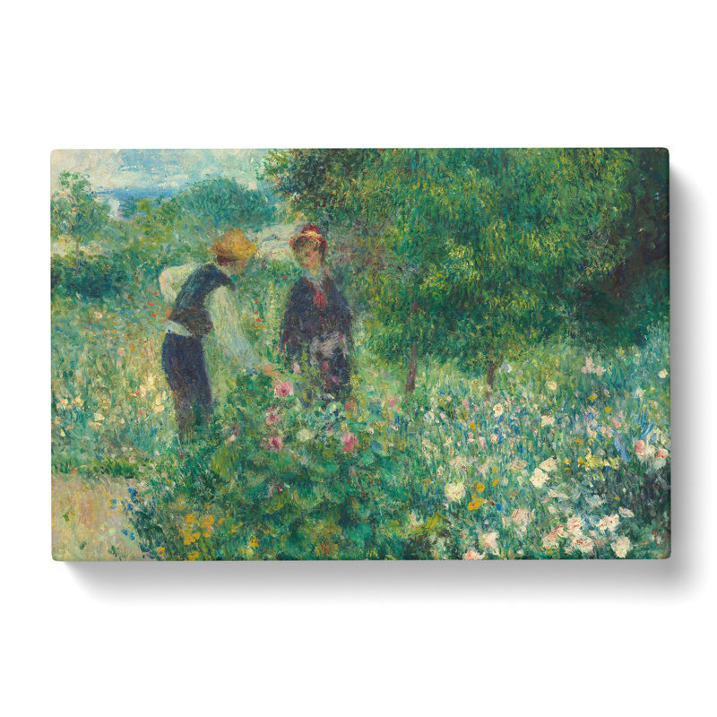 Picking Flowers By Pierre-Auguste Renoir - Wrapped Canvas, 35cm H x 76cm W x 3cm D
