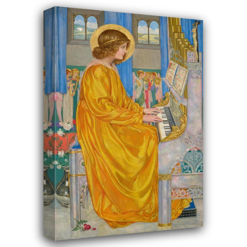 "St. Cecilia" par Kate Elizabeth Bunce - Art mural sur toile tendue avec châssis, H 18 po x l 14 po