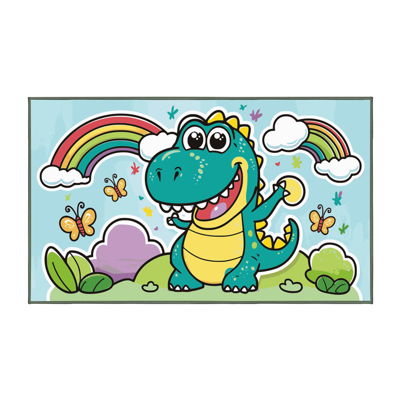 Tapis lavable pour animaux Zoomie Kids, Rectangulaire 2 pi x 3 pi