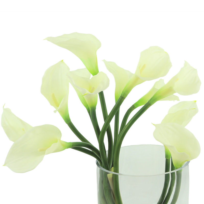 Calla Lilies In Glass Vase