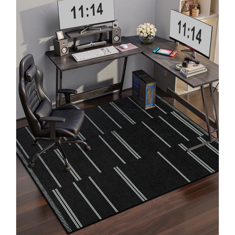 Chair Mat Floor Protector & Style Enhancer for Home Office or Dining Spaces, 45" W X 60" D