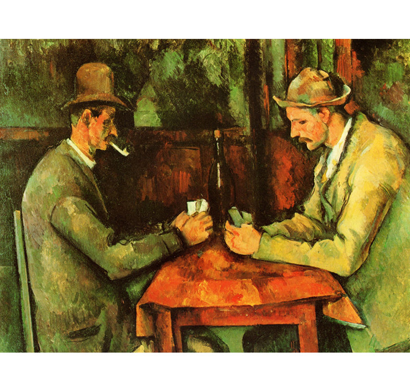 I Giocatori Di Carte ISI-EY433, H 18 po x l 24 po