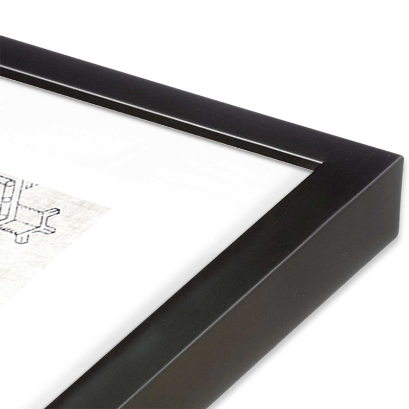 Festive Silver Trees Print, 13.75" H x 13.75" W, Weathered Zinc Single Picture Framed, Solid Wood