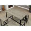 Ensemble de table à hauteur de comptoir 5 pièces 5 pièces Design gris et noir