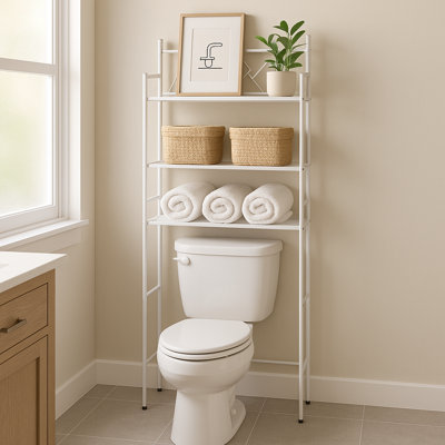 Organisateur de rangement de salle de bain au-dessus de la toilette avec étagère à 3 niveaux