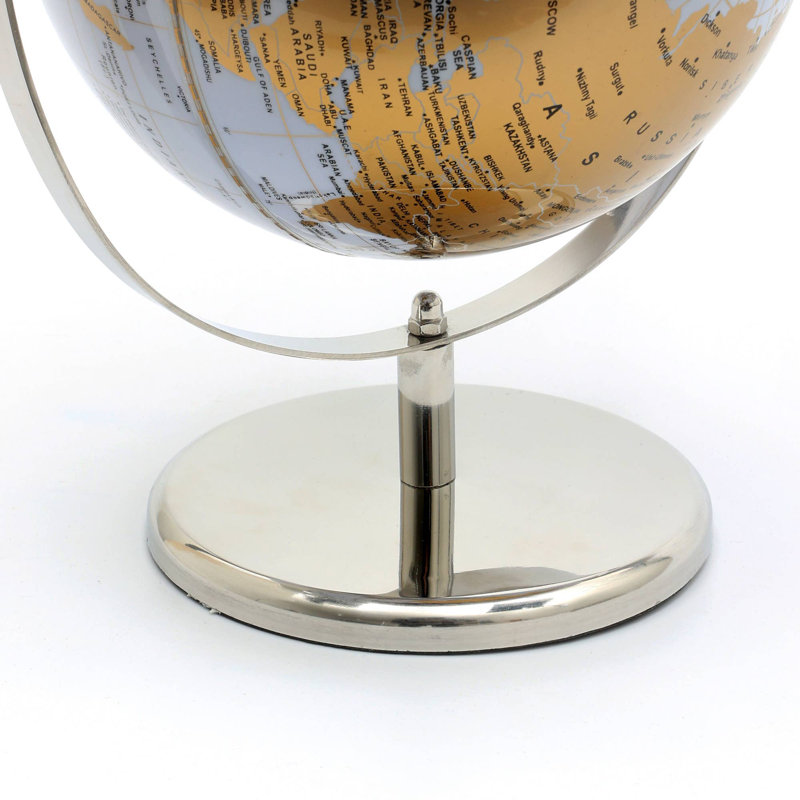 Globe de table sur support en acier pour décoration intérieure