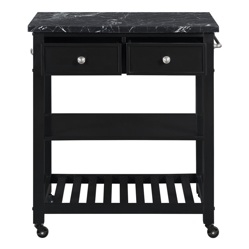 Litchfield Kitchen Cart, Black