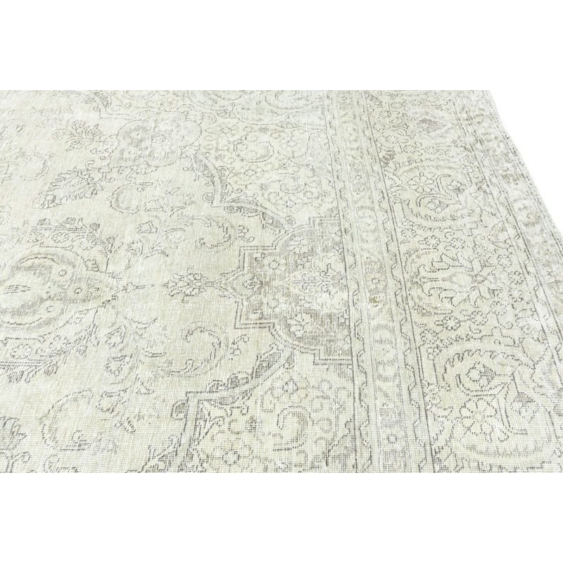 Cream Traditional 9X12 Oriental Area Rug