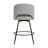 26" H Swivel Metal Bar Stool with Back Pillow-1029437170-1028535456