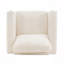 Fauteuil d'appoint rembourré avec accoudoirs en bois massif, fauteuil club carré en tissu bouclé avec coussin épais, chaise d'appoint moderne avec piètement luge pour salon et chambre-1715140337