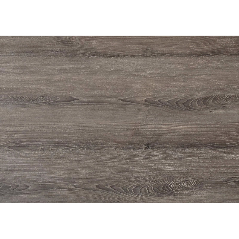 Table d'appoint compacte pour chambre à coucher avec plateau en stratifié brun et poignée taupe : un accessoire polyvalent en détail