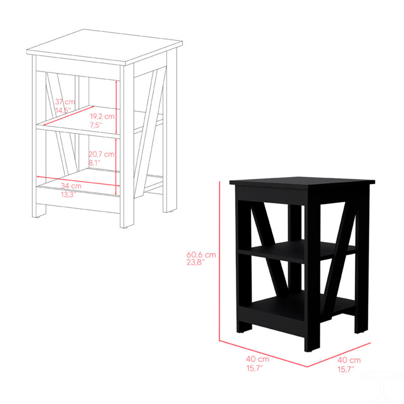 Table d'appoint, Noir