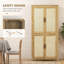 Armoire de rangement 64 po en rotin avec tablette réglable, naturel