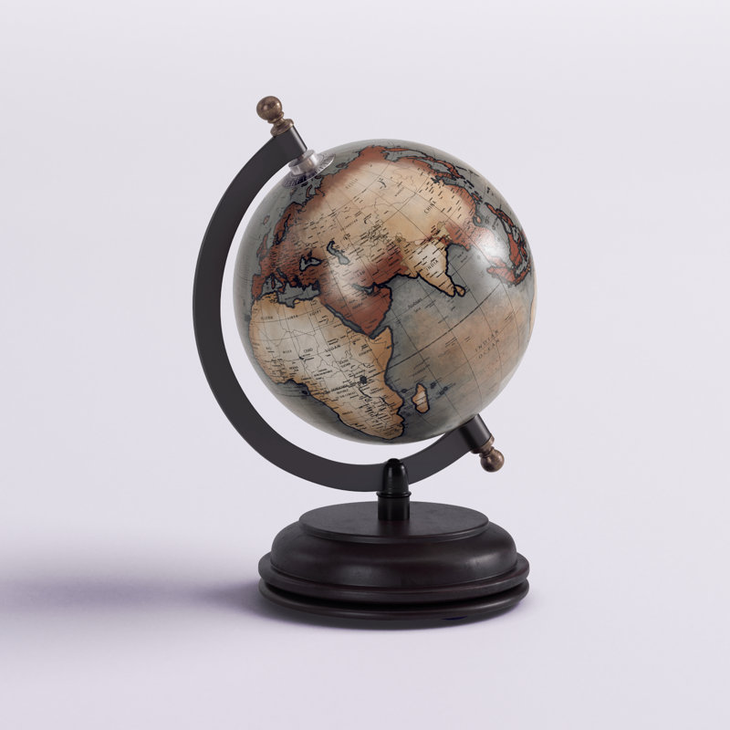 Tabletop Globe, Gray