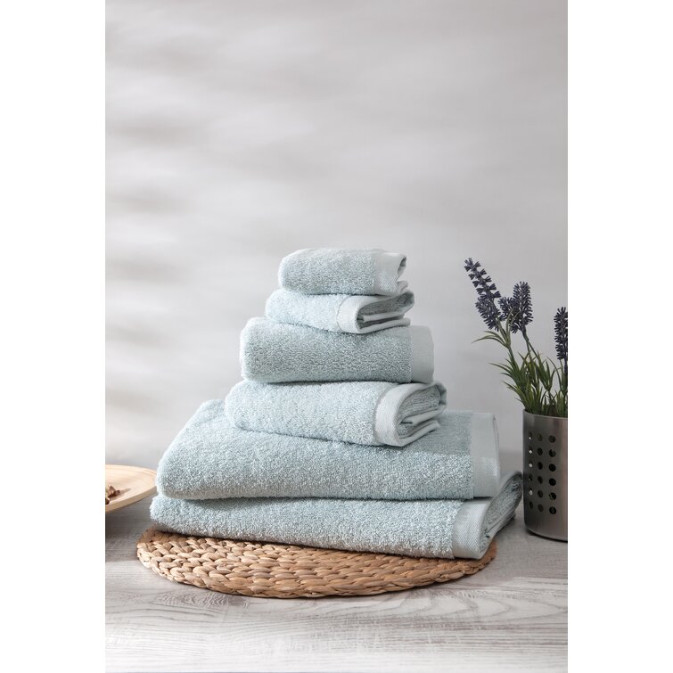 Orren Ellis Byron Turkish Cotton Bath Towel (Set of 4), Gray