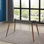 Güray Glass Top Metal Base Dining Table