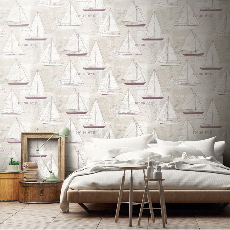 10.05m x 53cm Matte Wallpaper Roll, Purple