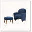 Chaise de loisir rembourrée avec repose-pieds-1838683259