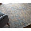 Tapis oriental beige / bleu tissé à plat à la main Auni-767485282