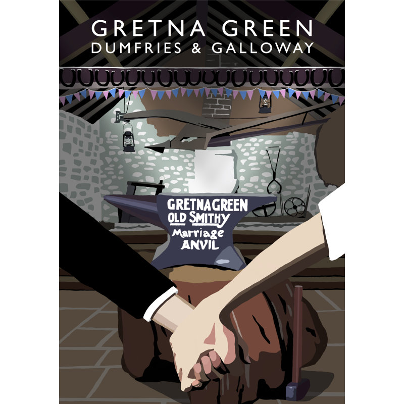 Gretna Green by Richard O'Neil - Print, 40 cm H x 30 cm W x 1 cm D, No Frame