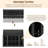 ON-TREND Shoe Storage Bench With Shelves And 4 Hooks, Elegant Hall Tree With Wall Mounted Coat Rack, Entryway Organizer For Hallway, Foyer, Mudroom, Black-2124588970