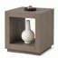 Table de bout Dane, cubique 20 po, tablette ouverte, finition chêne naturel gris-131277246