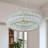 8-light Dimmable Ring Chandelier
