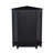 Black Bathroom Cabinet Triangle Corner Storage Cabinet With Adjustable Shelf Modern Style MDF Board-598655613