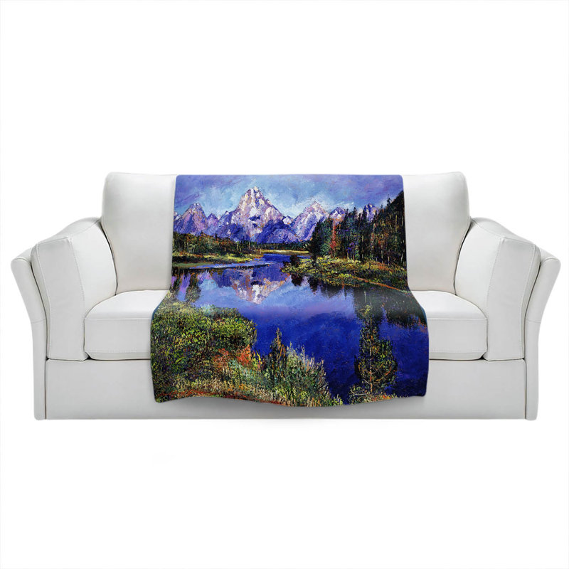 Hand Woven Throw Blanket, 68" x 80"