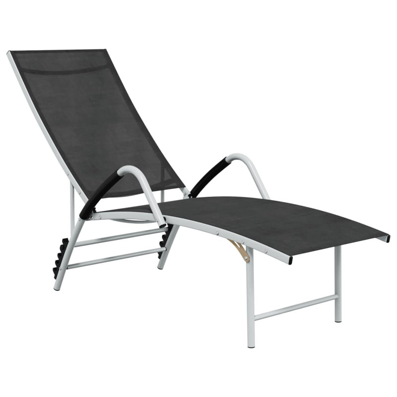 Toru 77.2" Long Single Chaise, Black