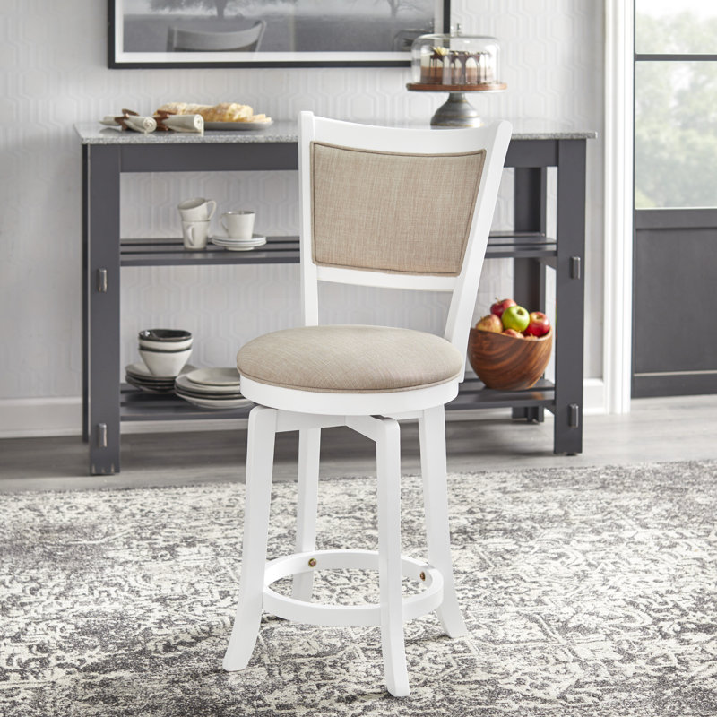 Alaisdair Swivel Upholstered Counter Stool