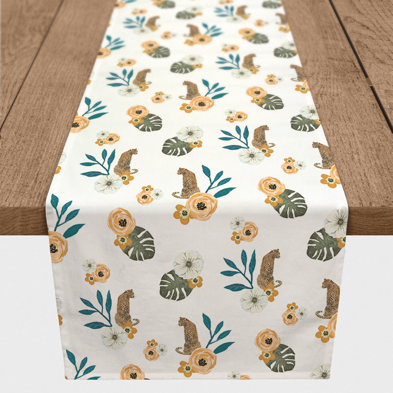 Chemin de table Bandler, 90 po x 16 po, Beige