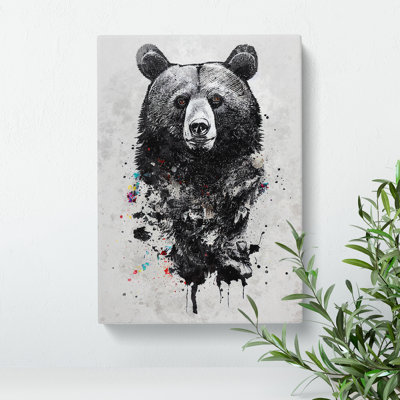 Graffiti Bear No.1 - Wrapped Canvas