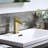 Single-Hole Bathroom Faucet with Drain Assembly-92363206