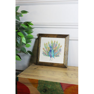 Stunning Decorative Framed Painting, 10.2 x 10.2 inches | 100% Stone Artwork with 100% Wooden Frame (Thickness: 0.8 inches) | UV Printing for Vibrant Colors | Perfect for Home Décor & Unique Gifts