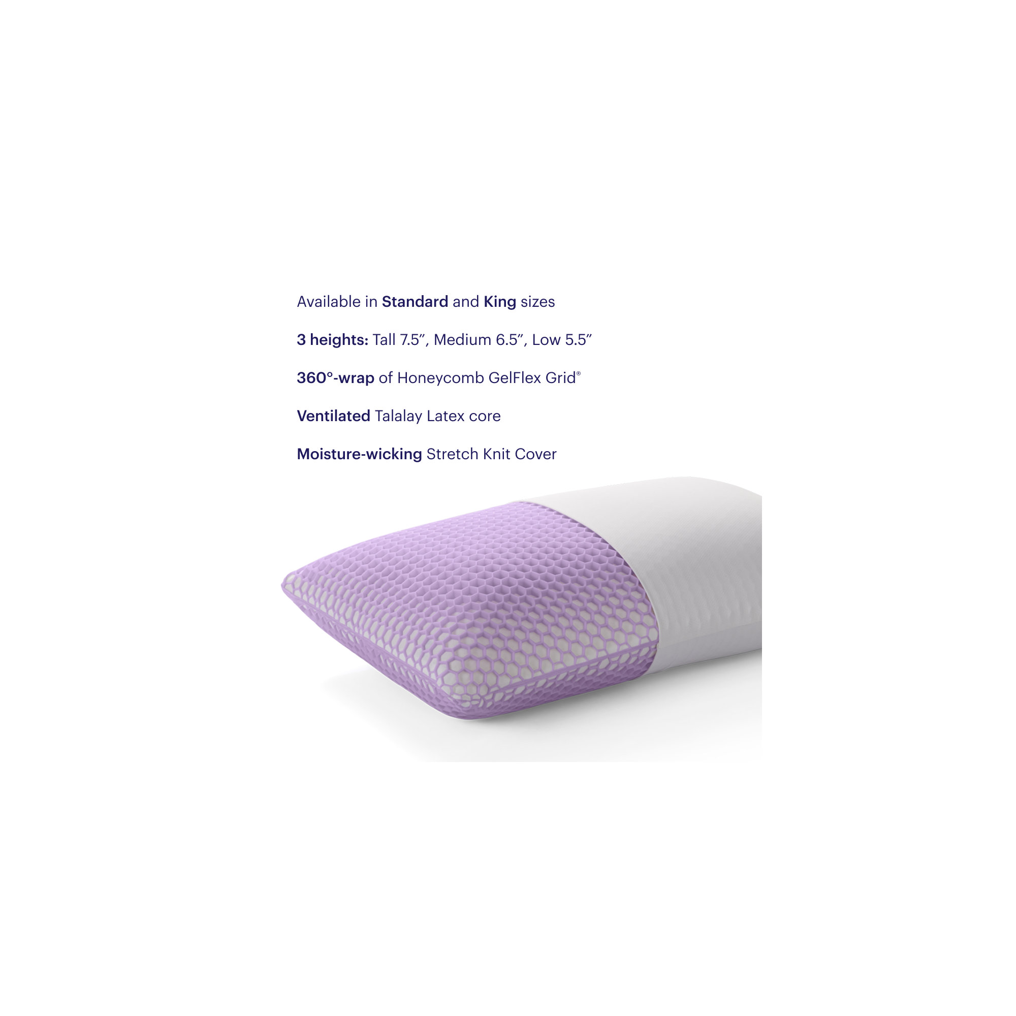 The Harmony Pillow, Medium, Standard Pillow