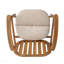 Ensemble de 2 chaises de patio d'extérieur avec coussin