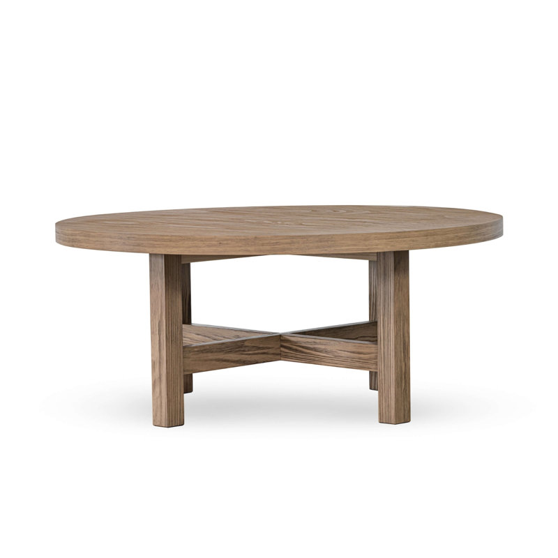 Gladston Round Wood Coffee Table (35.5")